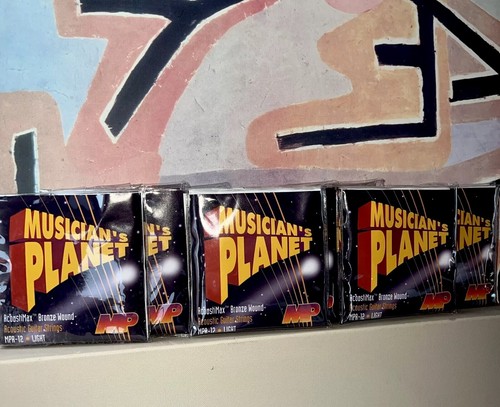 Box 10 New Musician's Planet Guitar Strings AcoustiMax Bronze Wound MPA-12 Light - Picture 4 of 5