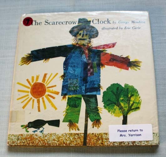 The Scarecrow Clock ~ George Mendoza ~ 1971~ Eric Carle ~ EX
