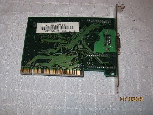 KY2-JAX-CVGA54PCI CIRRUS LOGIC PCI video card VGA CL-GD5440-J-QC-B vintage - Picture 3 of 4