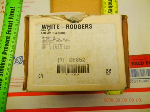 WHITE-RODGERS 90-113 Transformer Relay, SPDT, NO, 24V 2E852