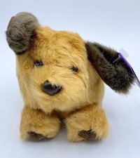 -Q BEANIE PUFFKINS WITH TAG 1994 PLUSH TOY 6606 FETCH DOG