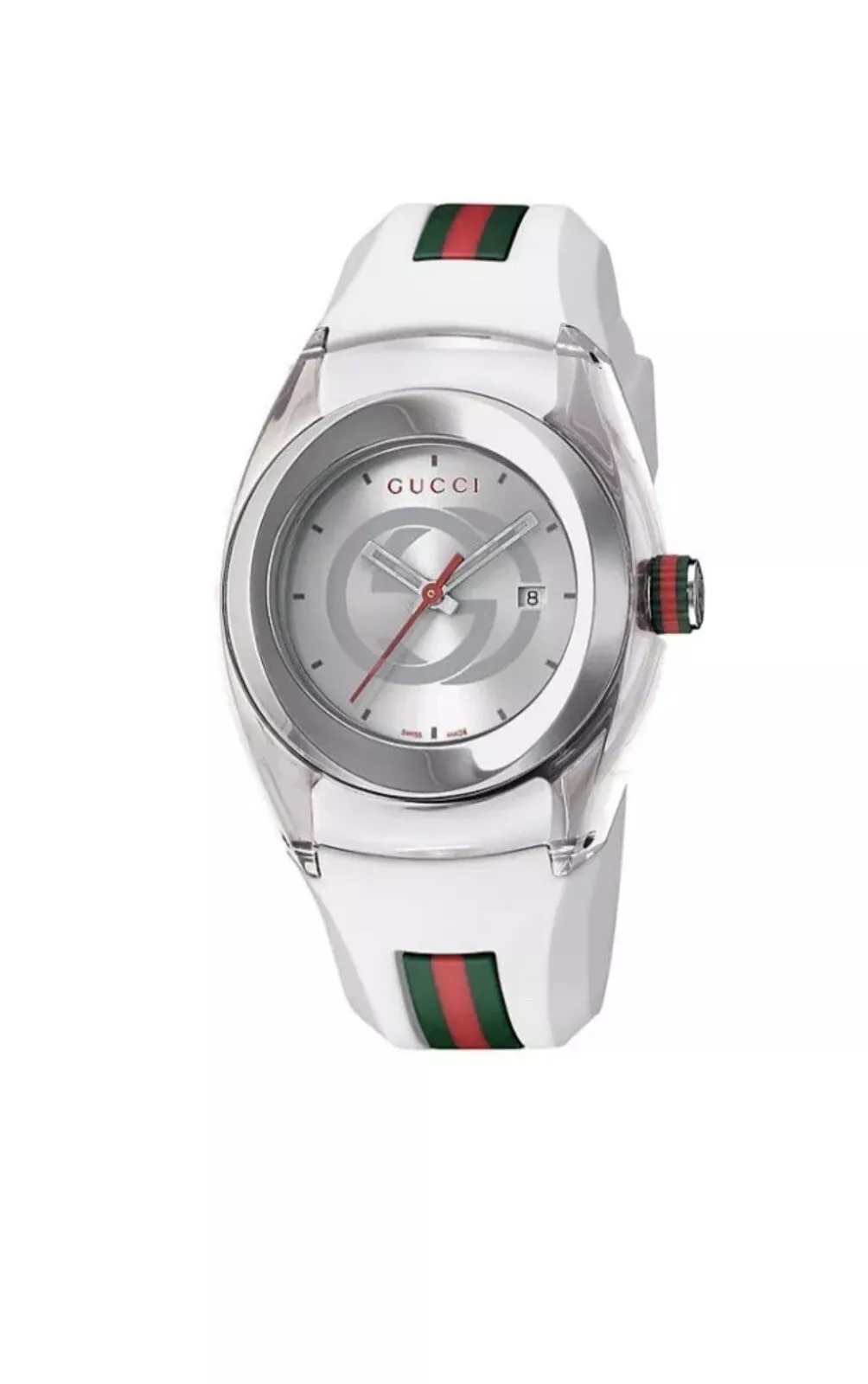 Montre synchronisée Gucci YA137302 blanche 36 mm
