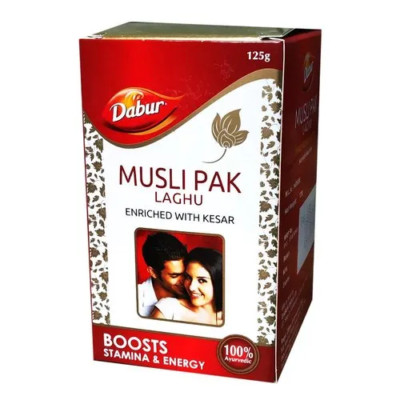 Dabur Musli Pak Laghu (125g) Enriched with Kesar Boosts Stamina & Energy