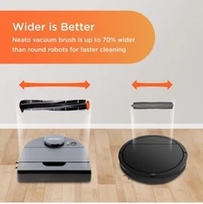 Neato Robotics D10 Intelligent Silver Robotic Vacuum
