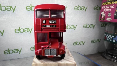 Vintage Budgie Toys 236 Routemaster Double Decker bus 'GO ESSO BUY