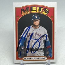 2021 Topps Heritage Travis Blankenhorn Autographed SIGNED Rookie Card 691 Mets
