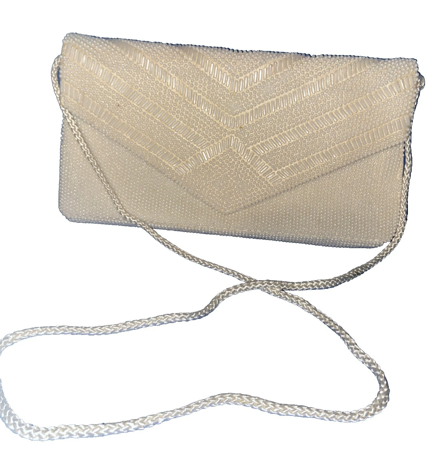 Fabric Evening Bags White Vintage Bags, Handbags & Cases