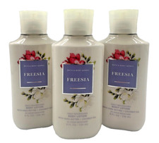 NEW Bath & Body Works Lot of 3 Bottles Freesia Body Lotion Cream 8 oz