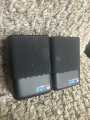 (2) GoPro AADBD-001 Dual Battery Chargers for Hero 5 6 7 & 8 