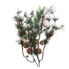 CHRISTMAS 5- PIECE PINE/PINECONE PICKS