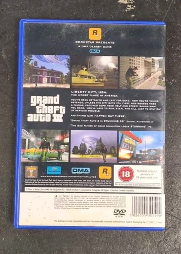 GRAND THEFT AUTO 3 PLAYSTATION 2 GAME - Bild 3 von 3