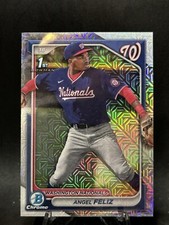 2024 Bowman Chrome Mega #BCP-198 Angel Feliz Mojo Refractor Washington Nationals