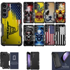 For Samsung Galaxy A35 5G DUAL TACTICAL Hybrid Two Piece Case Black Case