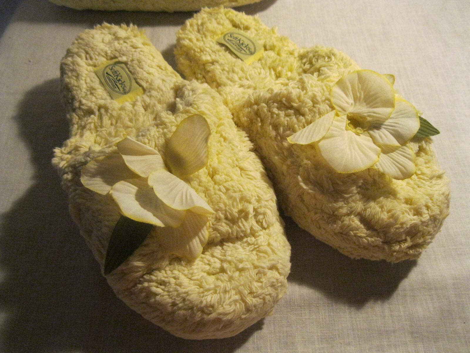 SAOLA NUOVE 2 paia di ciabatte da donna gialle morbide suola antiscivolo taglia L 9 10