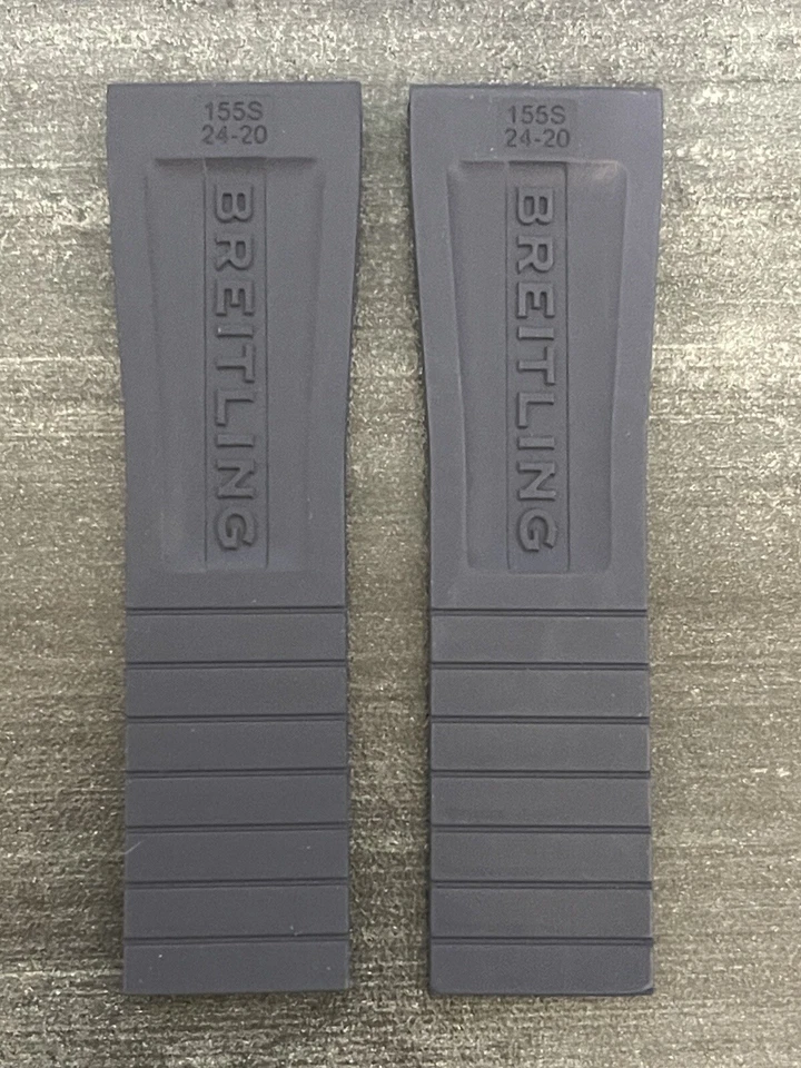 Breitling Navy Blue Diver Pro III Rubber Strap for Deployment 24-20 MM - Image 2 of 3