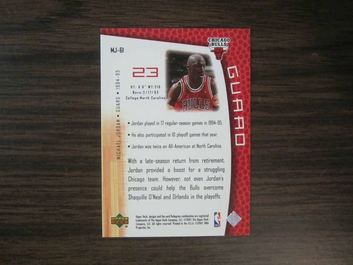 2001-02 Upper Deck MJ
