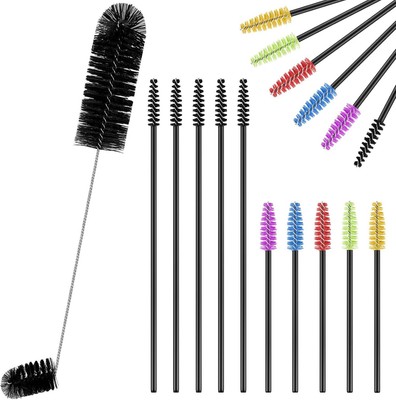 Hummingbird Feeder Cleaning Brush 19 Pieces 3 Size Mini Nylon Set Black 