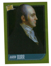 AARON BURR 2021 SUPER BREAK PIECES OF THE PAST GOLD FOIL PARALLEL