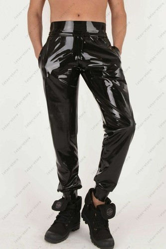 Latex Trousers Rubber Gummi Male High 