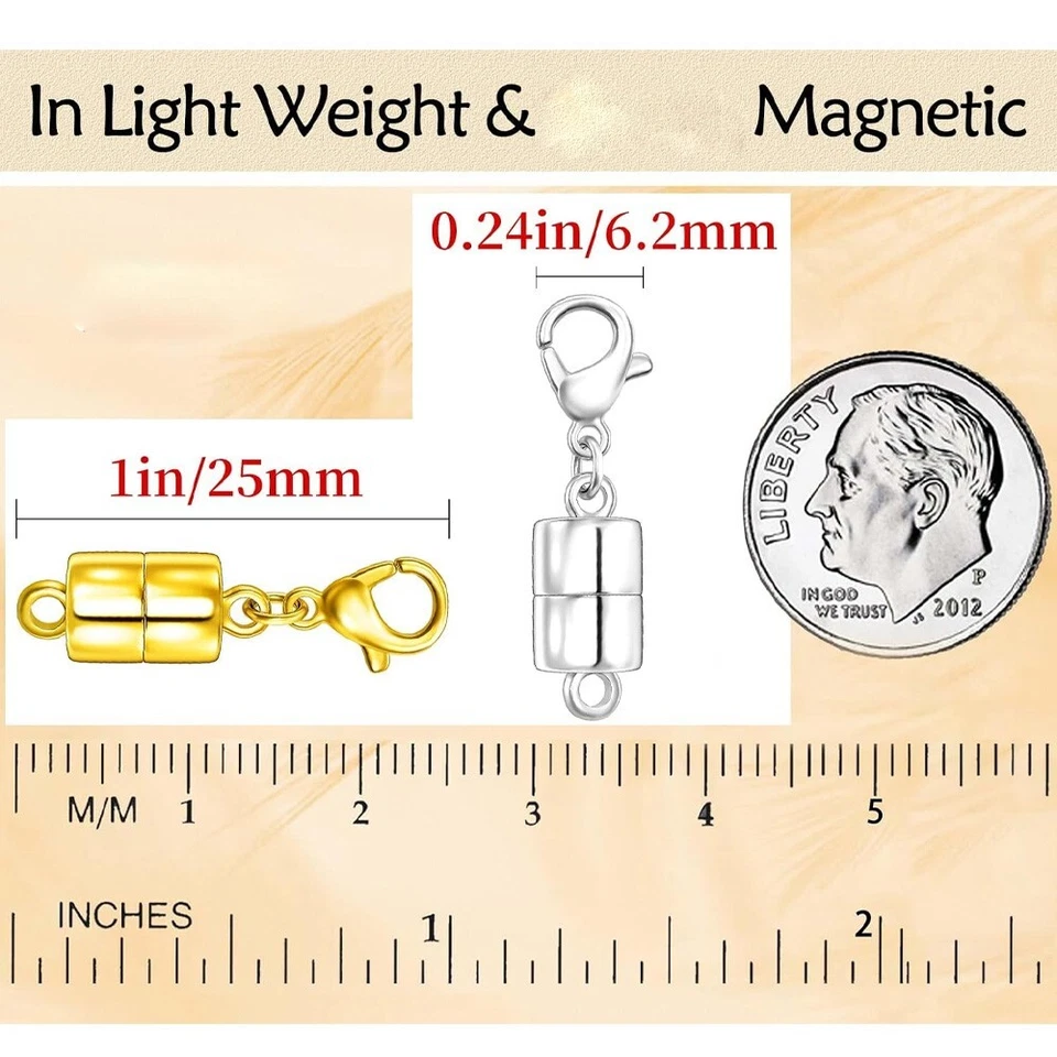 Cierre magnético para collar, cierres magnéticos para collar y cierres para cuello de pulsera Foto 2 de 4