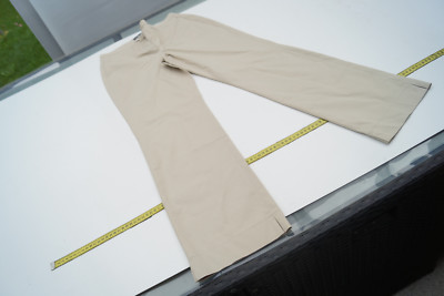 Cambio Julie ladies women trousers stretch summer size 34 W26 L30 beige thin top. 