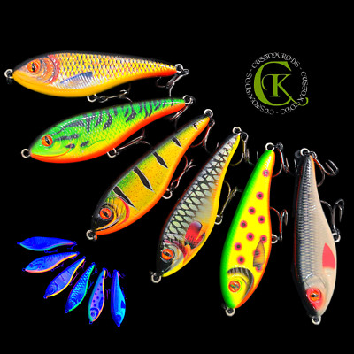 Jerkbait 9,5cm Jerk Hardbait Topwater Glider Wobbler Twitchbait Kunstköder Pike