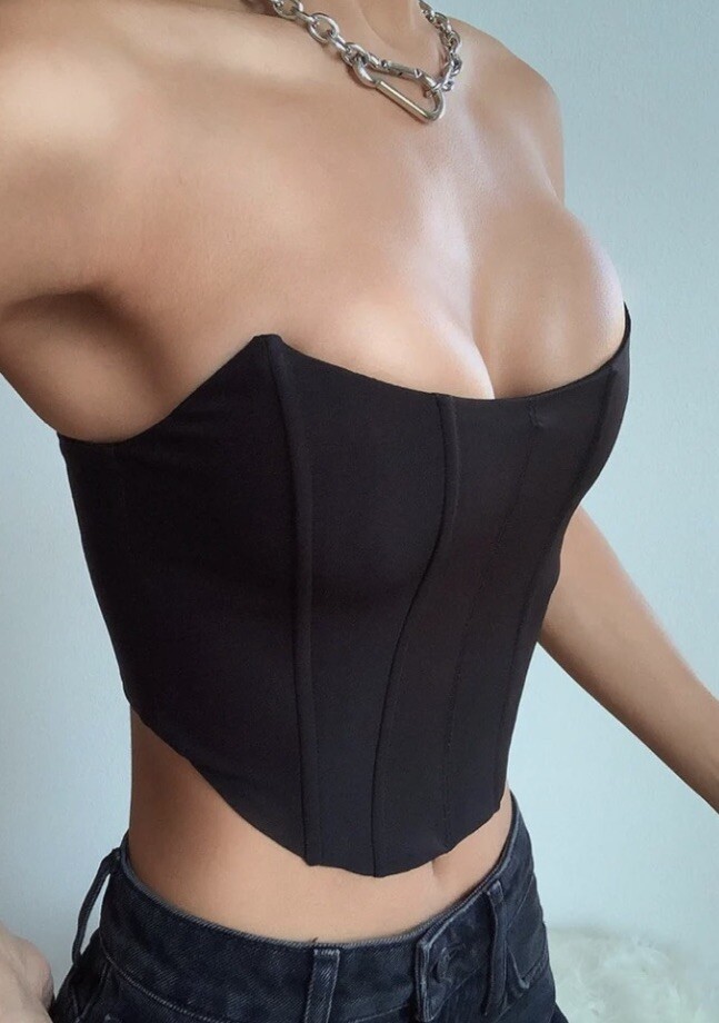 WHITE FOX Patience Corset Size XS Sexy Black Bustier NWT | eBay