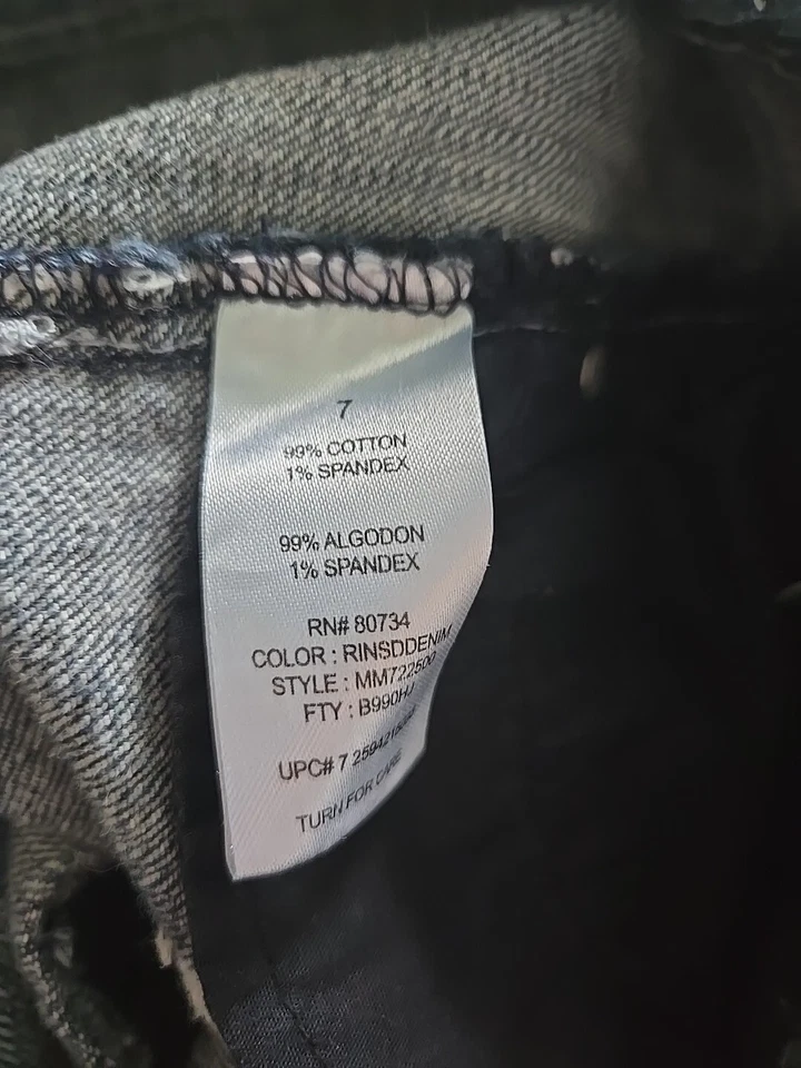 Pantalones Cortos Denim Miley Cyrus Max Azria Distressed Talla 7 Excelente Estado Foto 4 de 4