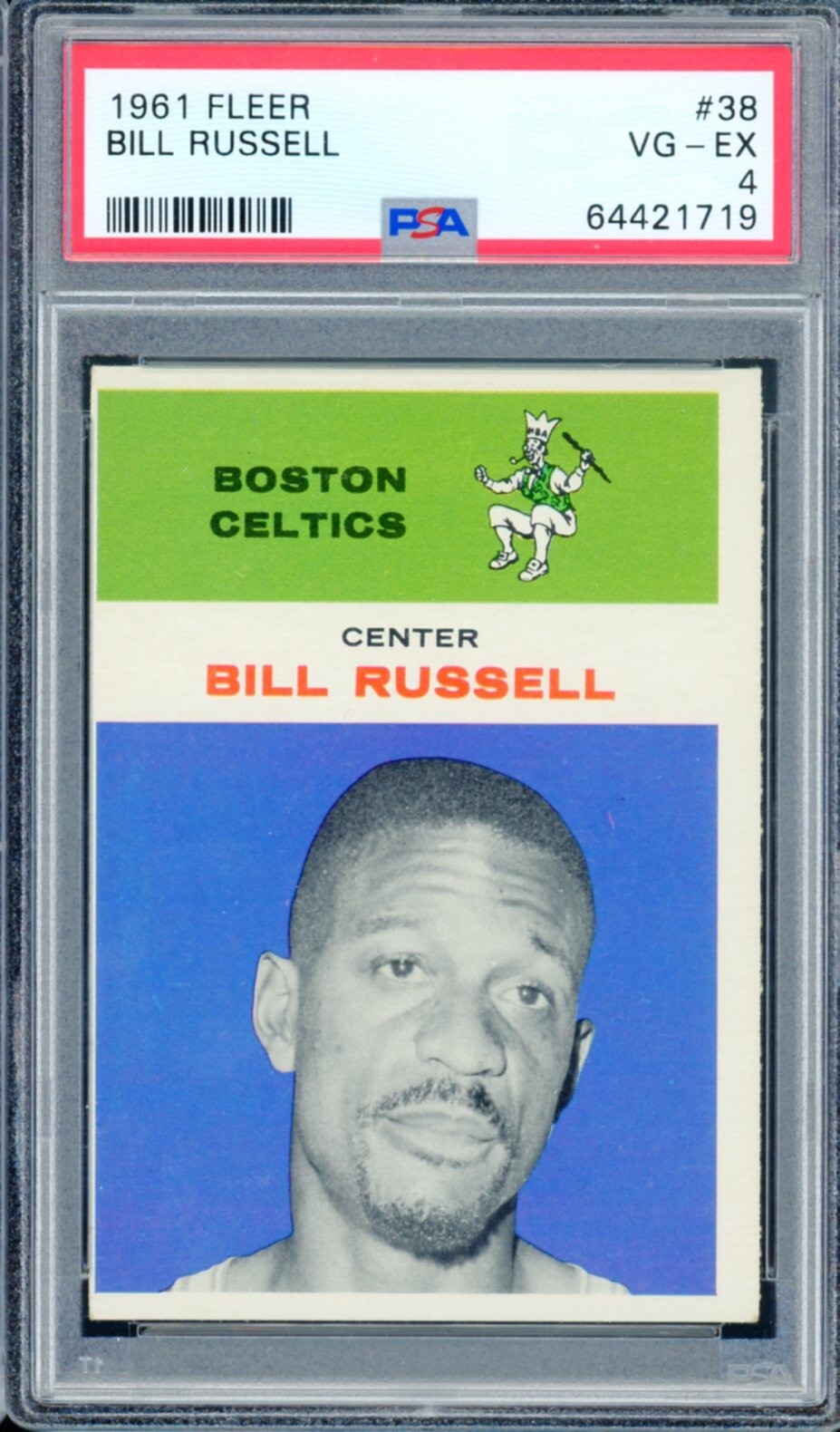 1961 Fleer Basketball #38 Bill Russell PSA 4