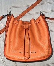 Marc Jacobs Mini Bucket Bag Crossbody Pebbled Leather Melon NWOT - Retail $450