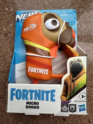 NERF Fortnite Micro Doggo Dart Gun Microshots Blaster Epic Games Hasbro
