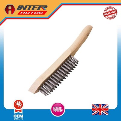 Draper Expert Heavy Duty 4 Row Wire Scratch Brush, 310mm 31563