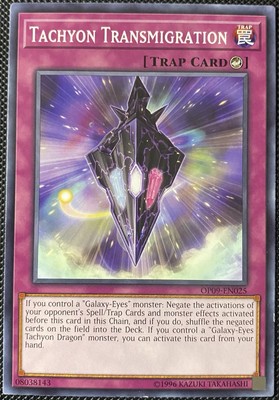 Tachyon Transmigration OP09-EN025 OTS Tournament Pack 9 - Yugioh Card