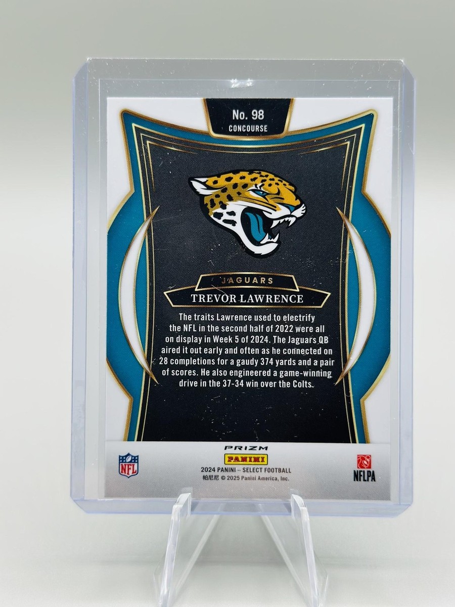 2024 Panini Select #98 Trevor Lawrence Red & Blue Prizm Shock | eBay