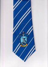 Harry Potter Ravenclaw Tie Blue Striped Polyester Costume Mens Necktie Wizard