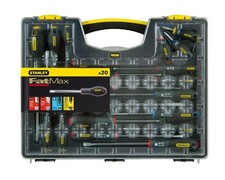 Stanley 20 Piece FATMAX Soft Grip Pz, Ph, Slot Screwdriver Set + Case, 5-62-572