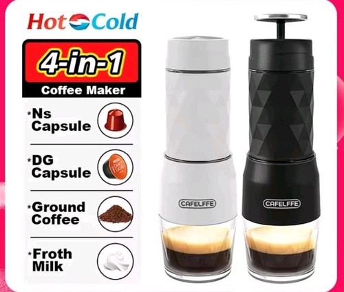 Macchina Caffè Espresso Portatile 20 Bar Wireless – 3 In 1 Polvere E Cialde A Batteria - Foto 4