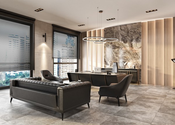 Stilvolle Arbeitszimmer MöBel Edler Cheftisch LuxuriöSe Konsole-image