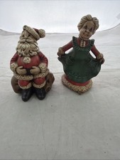 Mr. & Mrs. Santa Claus  Atlantic Mold figurines Classic Christmas