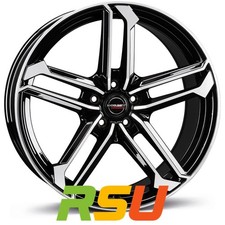 Borbet ATX black polished glossy 8.5x19" ET30 LK5 112 ML 66.5 Alufelgen 19 Zoll