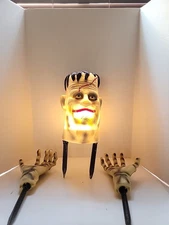1999 Paper Magic Group Frankenstein Monster Head 11" Halloween Lawn Decoration 