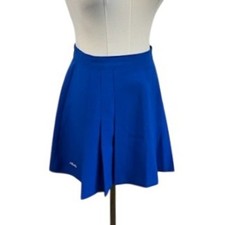 Y2K HEAD Blue Pleated Tennis Skirt Athletic Activewear Vintage Women's Size 14