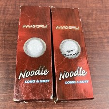 MAXFLI Noodle Long  Soft Golf Balls 6 Balls Total New 2 Sleeves of 3