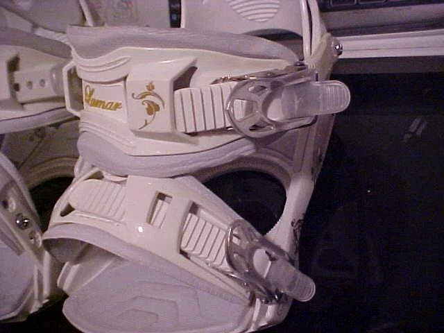 NUEVAS fijaciones de snowboard blancas Lamar MX20, talla mediana Foto 4 de 4