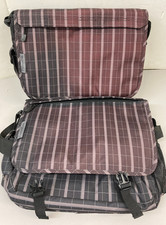 2 Black/Red Crossbody Laptop Messenger Bag 3 Compartments Water Pocket