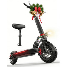 10'' Electric Scooter With Seat Peak 1000W Folding Commuter E Scooter 45 Miles