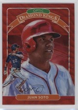 2020 Panini Donruss Optic Diamond Kings Retail Red Wave Prizm Juan Soto #23 1ao4