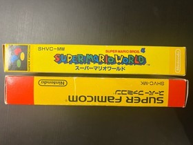 Super Mario World + Super Mario Cart Nintendo Super Famicom SFC Tested Working