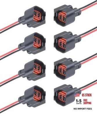 8PCS Fuel Injector Connector,Car Accessories Fuel Injector Connector Pigtail
