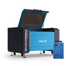 OMTech 100W 40x24 CO2 laser Cutter Engraver 1000m/s with CW-5200 Water Chiller